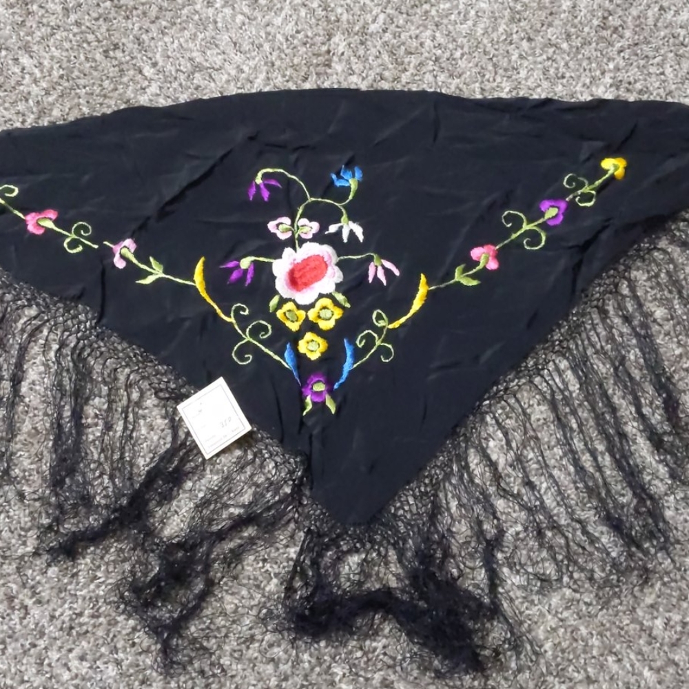 Embroidered Scarf from Spain